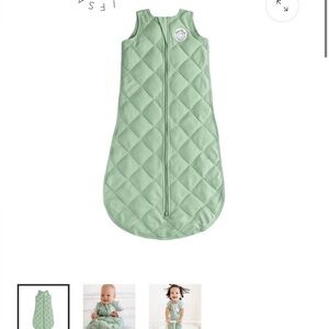 Soft Mint Green Quilted Kids Sleep Sack